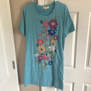 UMGEE floral t shirt dress